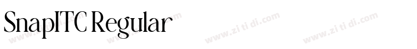 SnapITC Regular字体转换 SnapITC Regular字体转换